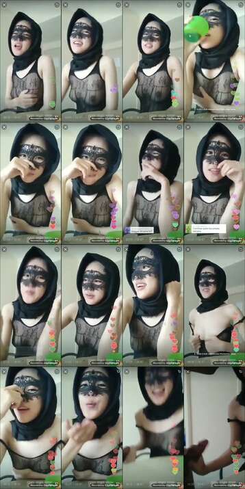 Video Live Streaming Jilbab Hitam Pake Daster